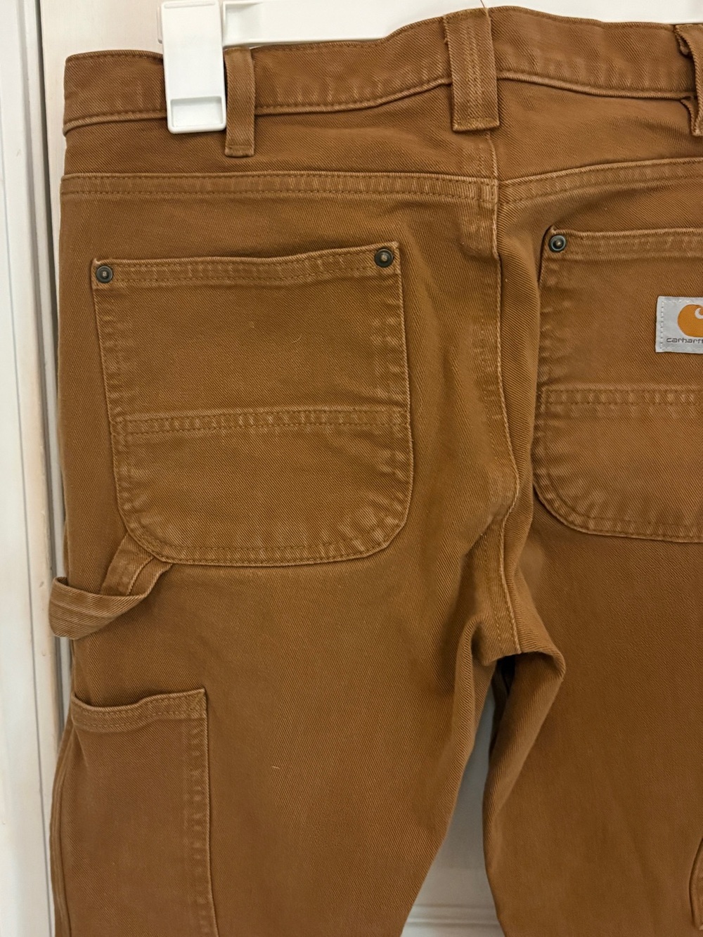 Carhartt Women’s Relaxed Fit Rugged Flex Twill Double-Front Work Pants - Picture 9 of 13